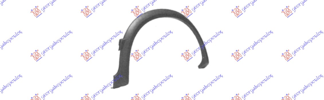 Vw golf ii manhatan 1988-1991 (19e/1g1) RUB PLASTICNI ZADNJI