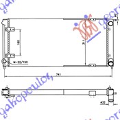 Vw golf ii 84-88 HLAD MOTORA BEN-DIZ +A/C (67.5x32x3.4)