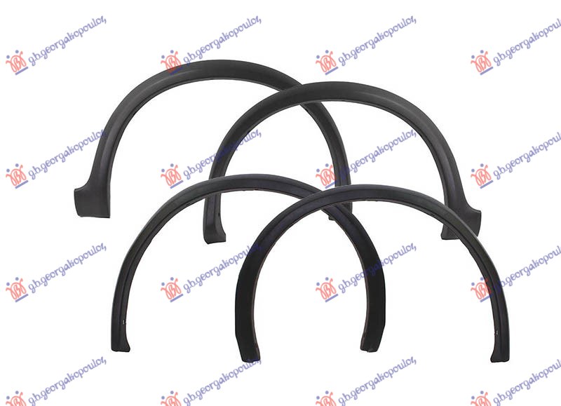 Vw golf ii 84-88 RUB PLASTICNI BLATOBRANA (SET 4 KOM)