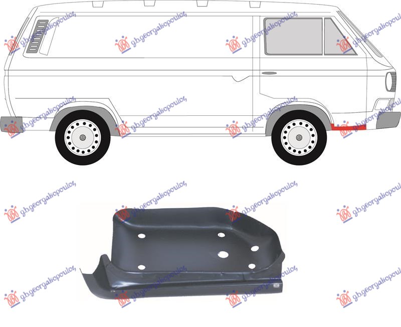 Vw transporter 80 GAZISTE PREDNJIH VRATA