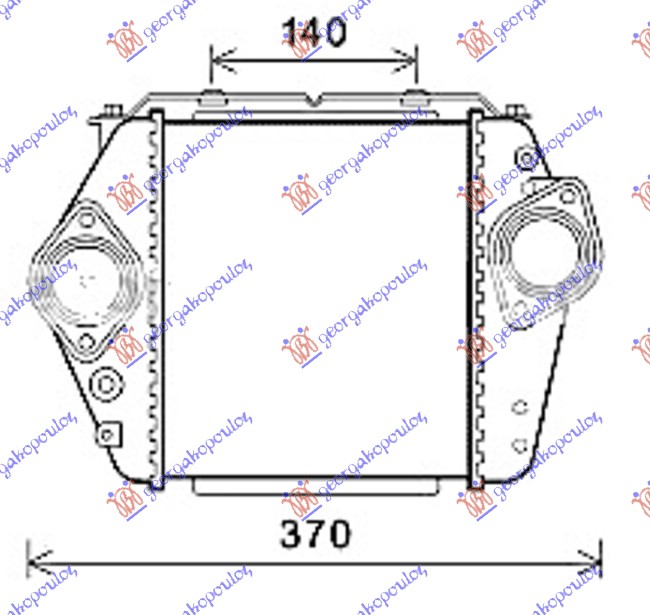 Mazda 6 08-13 HLAD.INTERC.2.0-2.2 DIZEL(200x230x64)