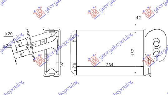 Vw transporter (t4) 97-03 GREJAC KABINE(M) +AC (235x157)