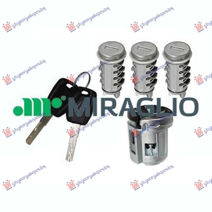 Fiat punto 03-11 CILINDAR BRAVE (SET 3+1) SA 2 KLJUCA