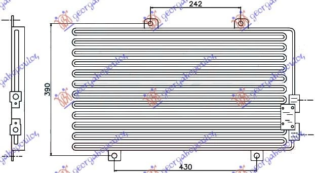 Alfa romeo 155 92-97 HLAD.KLIME 95- TS(54.5x34.5)