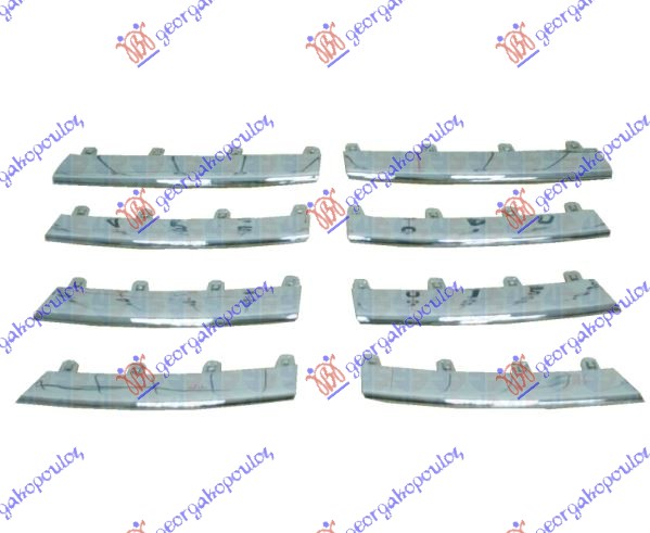 Vw jetta 05-10 LAJSNA PVC MASKE HROM (SET)