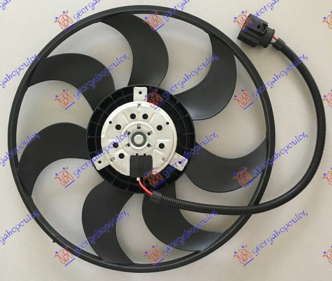 Vw transporter (t5) 03-10 VENTILATOR (MOTOR+ELISA) (420mm) (2 PIN)