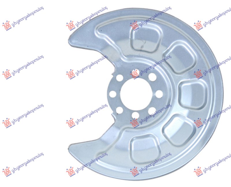 Vw caddy 04-10 ZASTITA ZADNJEG KOCIONOG DISKA (PRECNIK DISKA 260mm) (SA 8 OTVORA)