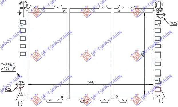 Alfa romeo 145 94-99 HLADNJAK 1.3-1.6(55x36)BOXER