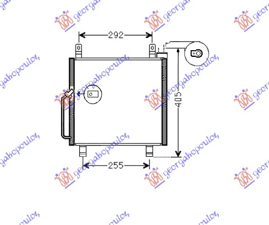 Suzuki alto 99-07 HLAD KLIME 1.1i16V (33.5x31x1.7)BEHR