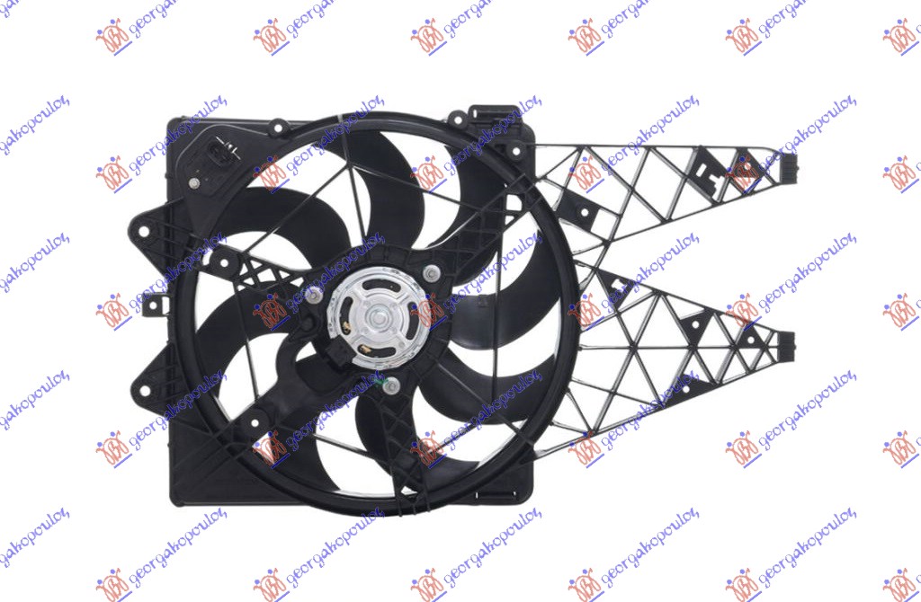 Fiat bravo 07-14 VENTILATOR KOMPLET 1.4cc (BENZIN)