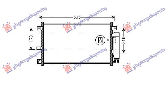 Mazda miata mx5 2009-2015 (nc) HLADNJAK KLIME 1.8/2.0 BENZIN (558x330)