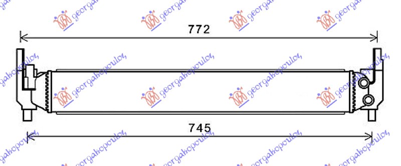 Seat ibiza 08-12 HLADNJAK DODATNI 1.2-1.4 BEN(64.5x88x56