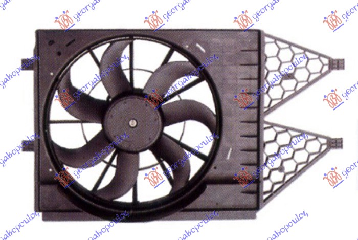 Seat ibiza 08-12 VENTILATOR KOMPLET 1.2-1.4TSI/1.2-1.9TDi