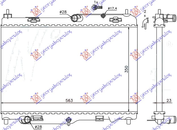 Ford fiesta 08-13 HLAD MOTORA 1.4-1.5-1.6TDCI(35x56)MANUAL