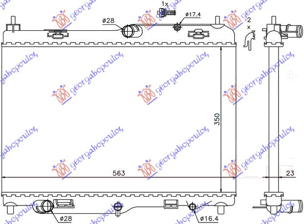 Ford fiesta 08-13 HLAD MOTORA 1.4 BENZ. AUTOMATIK(56x35.5)