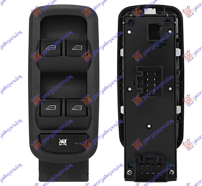 Ford fiesta 2008-2013 (cb1/jhjd) PREKIDAC U PREDNJIM VRATIMA (4 TASTERA) (19 PIN)