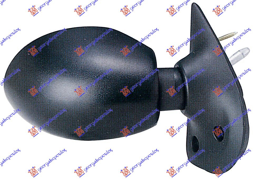 Renault twingo 1992-1998 (c06) RETROVIZOR MEHANICKI SA RUCICOM (A KVALITET) (KONVEKSNO STAKLO)