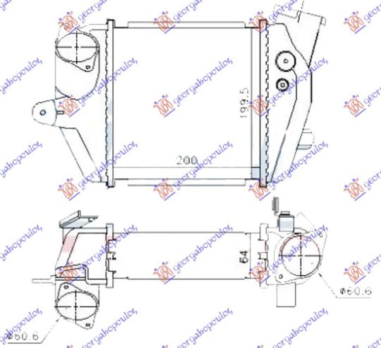 Mazda 5 05-10 HLAD.INTERC.2.0 CD DIZEL(200X205X64)