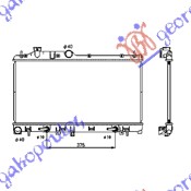 Subaru legacy/outback 04-10 HLADNJAK MOTORA 2.0/2.5i 16V (AUTO) (34x68.5x16)