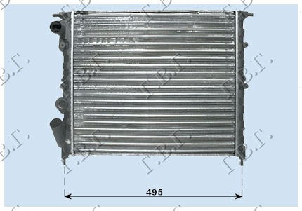 Renault 19 92-95 HLADNJAK MOTORA 1.2-1.4cc -/AC (43x38)