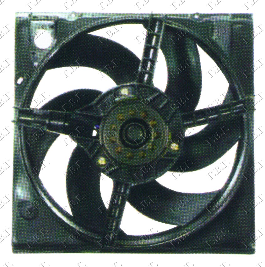 Renault 19 92-95 VENTILATOR KOMPLET(38cm) +A/C BEN-DIZ