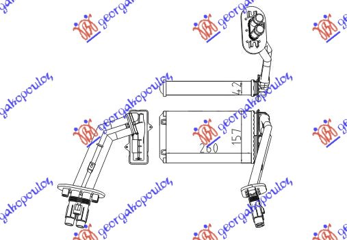 Renault laguna 94-98 GREJAC KABINE(M)(260x157x42)VALEO TIP