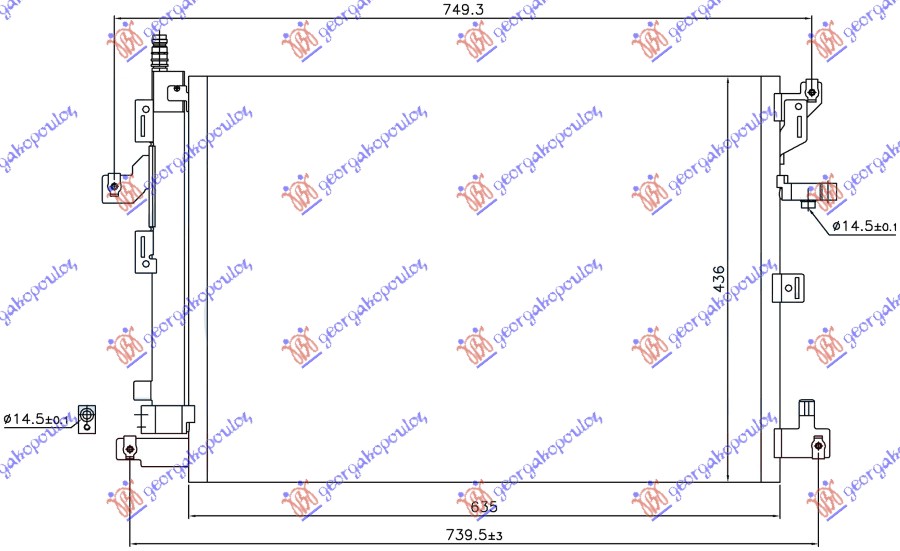 Volvo xc90 03-14 HLAD.KLIME BENZIN DIZEL 06-(635x436x16)