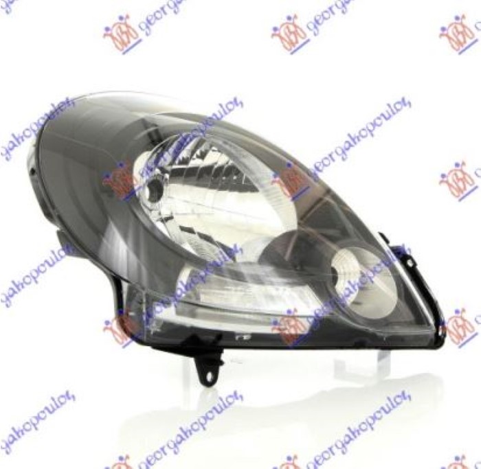 Renault kangoo 2008-2013 (kw0/kw1) FAR ELEKTRICNI CRNI (TYC)