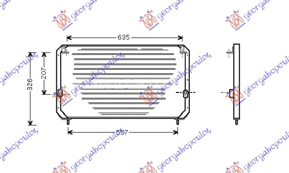 Toyota carina e/corona 91-95 HLADNJAK KLIME (69x34.5)