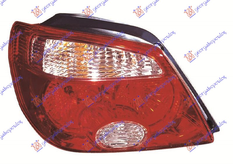 Mitsubishi outlander 03-07 STOP LAMPA 05- CRVENI OKVIR