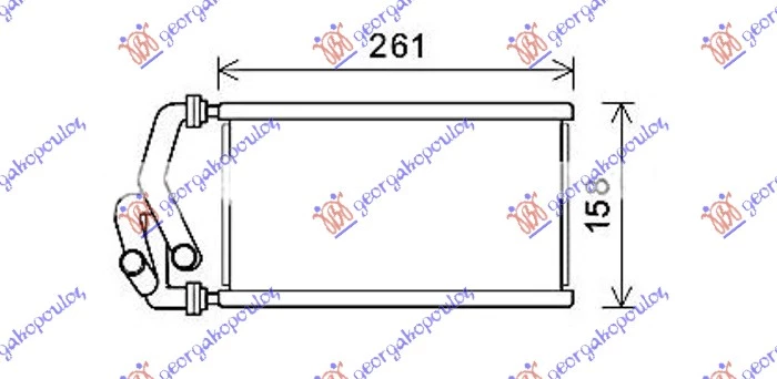 Honda civic sedan 06-11 GREJAC KABINE (BR) (130x250x26)