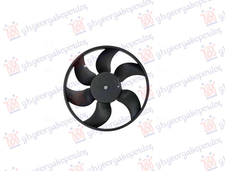 Renault kangoo 2008-2013 (kw0/kw1) VENTILATOR (MOTOR+ELISA) 2.0 BENZIN (383MM) (NISSENS)