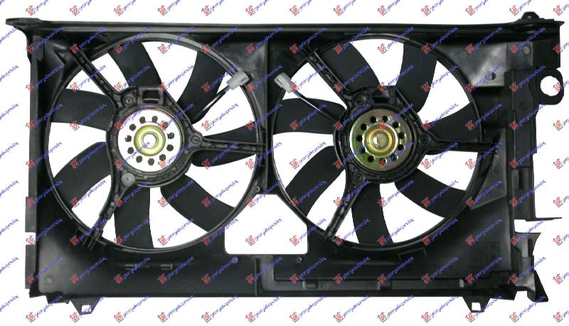 Peugeot 306 93-96 VENTILATOR KOMPLET DUPLI BENZIN-DIZEL