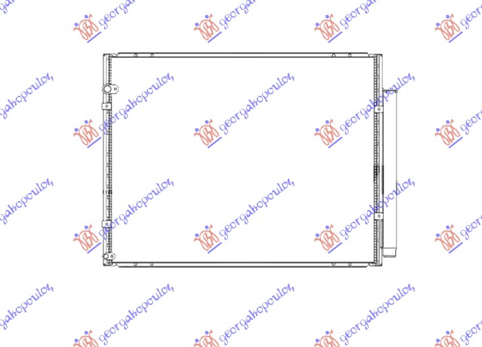 Lexus rx 330/350/400 03-08 HLADNJAK KLIME (RX350) 3.5 BENZIN (AUTOMATSKI) (695x510)