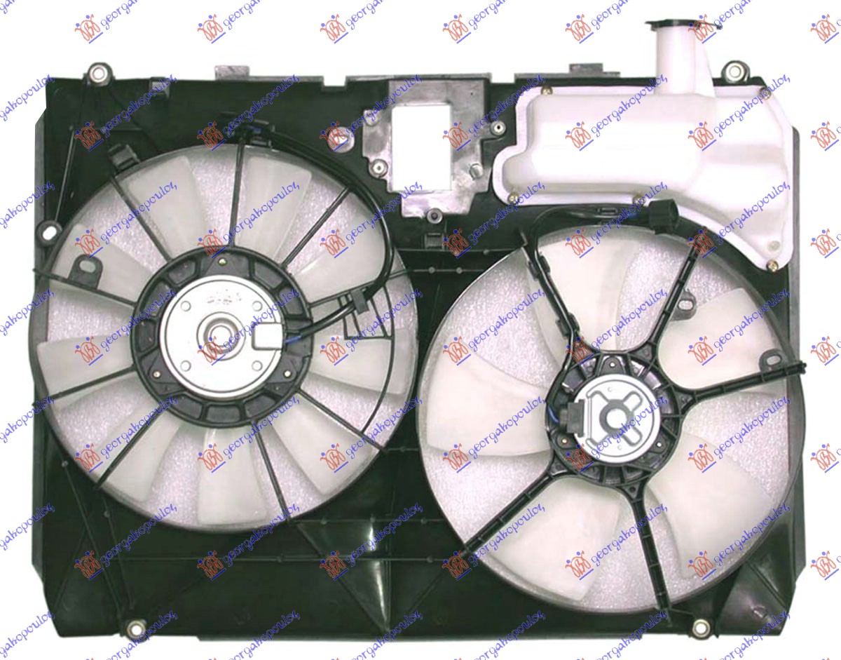 Lexus rx 330/350/400 03-09 VENTILATOR DUPLI KOMPLET BENZIN