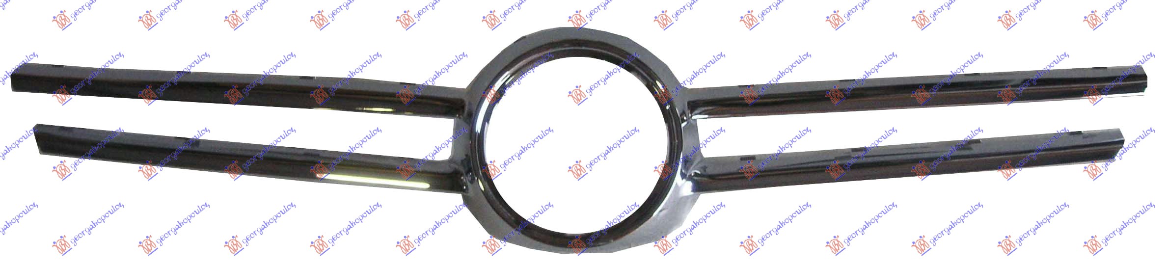 Vw touareg 2003-2010 (7la/7l6/7l7) LAJSNA PVC MASKE HROM 2007-