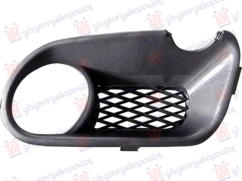 Vw touareg 2003-2010 (7la/7l6/7l7) RESETKA PREDNJEG BRANIKA CRNA (SA MAGLENKOM) -2007