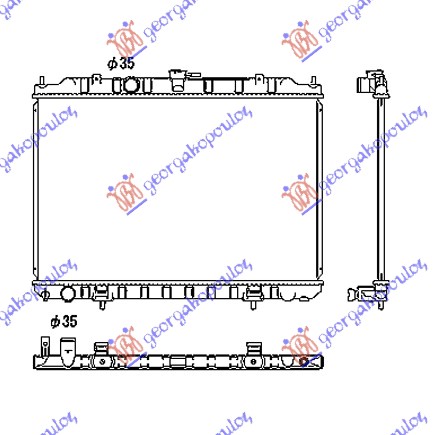 Nissan x-trail 01-14 HLAD MOTORA 2.0-2.5c.c +/-A/C -07 (45x69