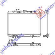 Nissan x-trail 2001-2014 (t30) HLADNJAK MOTORA 2.0/2.5cc (450x690) -2007 (NRF)