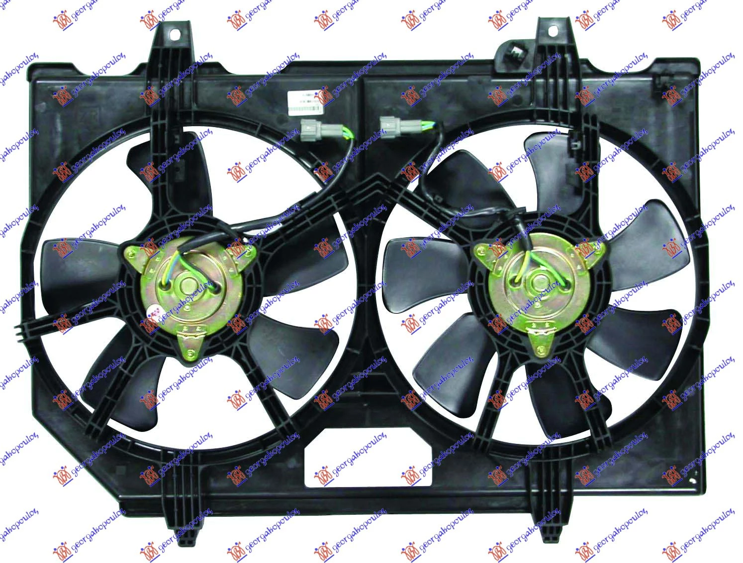 Nissan x-trail 01-14 VENTILATOR KOMPLET DUPLI (BENZIN) -07