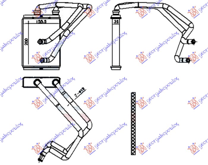 Nissan x-trail 01-14 GREJAC KABINE (BR) (200x156x32) -07