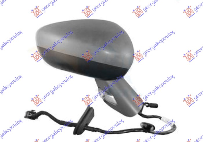 Citroen c5 2008-2016 (rd/rw) RETROVIZOR ELEKTRICNI SA GREJACEM prajmer (ELEKTRO-SKLOPIV) (MEMORIJA) (MIGAVAC) (SENZOR) (16 PIN) (A KVAL) KONVEKSNO STAKLO