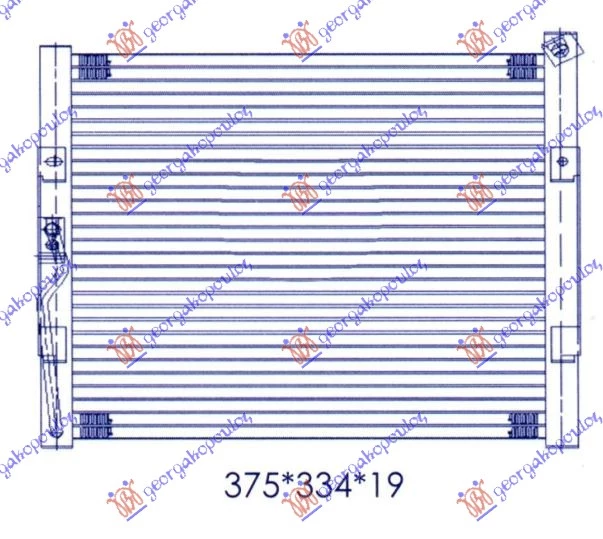 Honda civic sedan 92-96 HLADNJAK KLIME(33X33X2.5)93-95