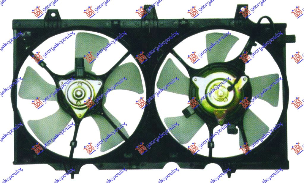 Nissan primera (p10) sdn-l/b 90-96 VENTILATOR KOMPLET DUPLI BENZIN