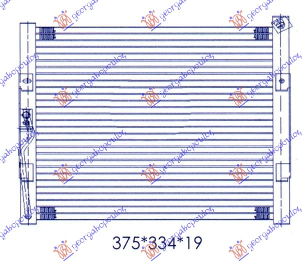 Honda civic h/b 92-96 HLADNJAK KLIME(33X33X2.5)93-95