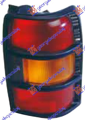 Mitsubishi pajero 92-95 STOP LAMPA (ZUTI MIGAVAC) (CRNI OKVIR)