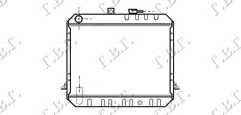 Toyota hi-ace (yh 50) 83-85 HLADNJAK MOTORA 2.4 DIZEL (40x53)