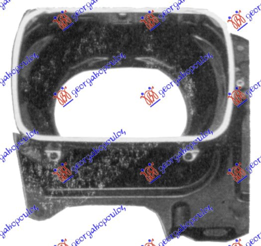 Nissan p/u double cab 1986-1992 (d21) NOSAC FARA