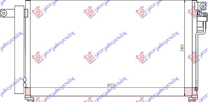 HLADNJAK KLIME DIZEL (620x360x16)