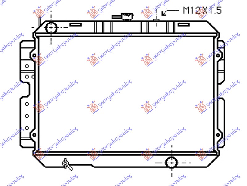 Mazda p/u 2/4wd 86-94 HLAD.KLIME 2.2 DIZEL (40x56.5x3.2)